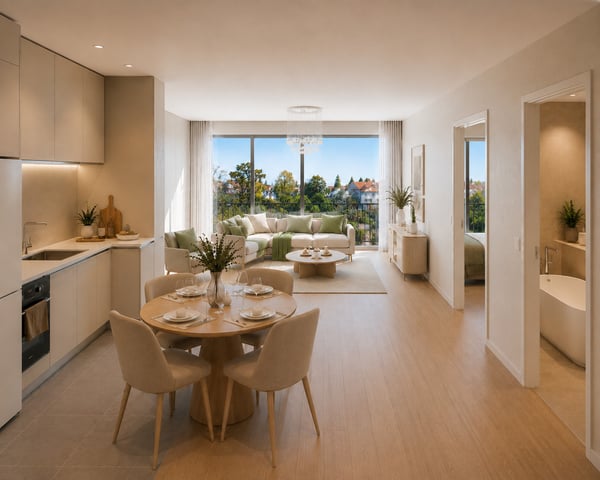 A VENDRE SUR PLANS APPARTEMENT 3.5 PCES (61 M2 PPE) AU 2EME ETAGE 2