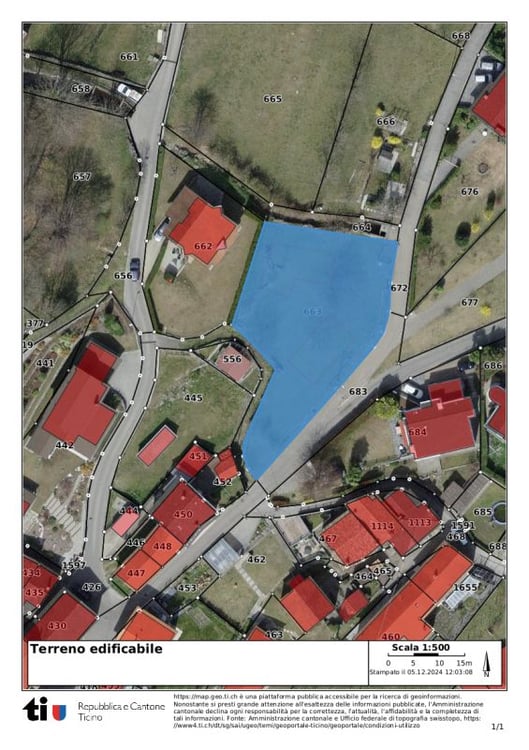 Terreno Edificabile, Progetto Approvato Per 2 Case, Mezzovico 1