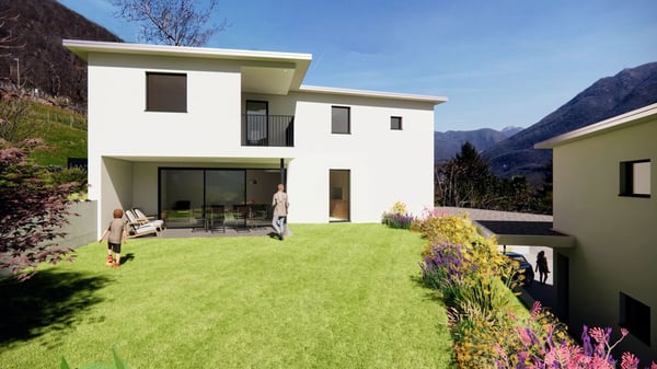 Terreno Edificabile, Progetto Approvato Per 2 Case, Mezzovico 4