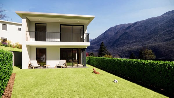 Terreno Edificabile, Progetto Approvato Per 2 Case, Mezzovico 3