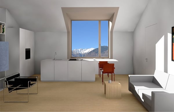 Residenza Pron, 1.5 Locali, Piano Terra, Con Giardino, Sud, Giubiasco ppp 3 5