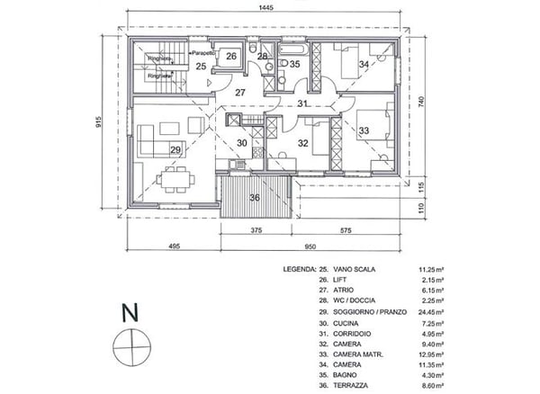 Attico di 4.5 locali con giardino privato, Lumino 17