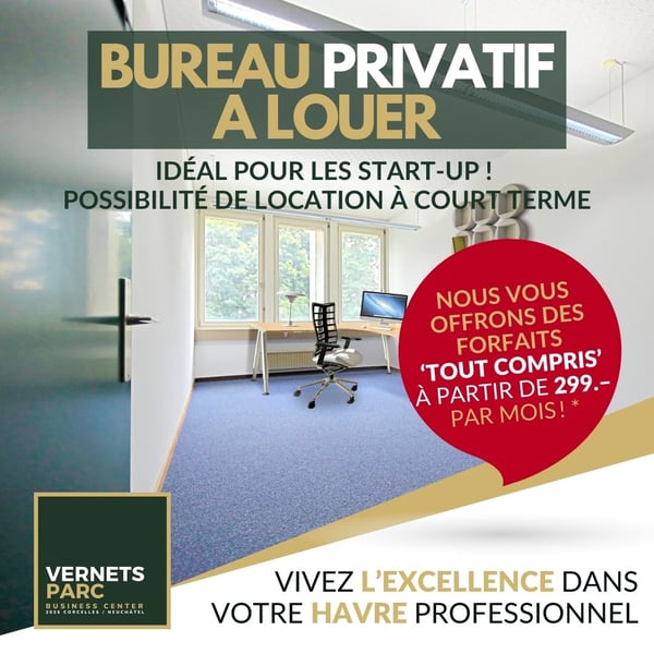 Magnifiques bureaux tout inclus dès 600.- 12