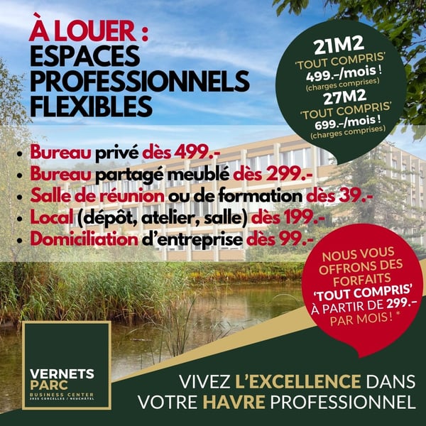 Magnifiques bureaux tout inclus dès 600.- 6