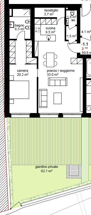MODERNO 2.5 LOCALI CON GIARDINO A MASSAGNO 14