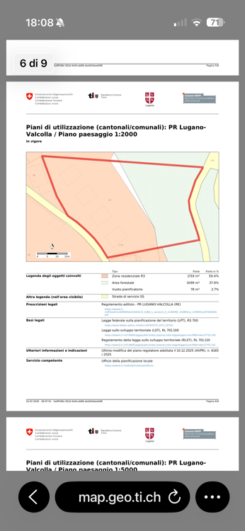 Terreno con progetto approvato per 4 case a Lugano-Valcolla 11