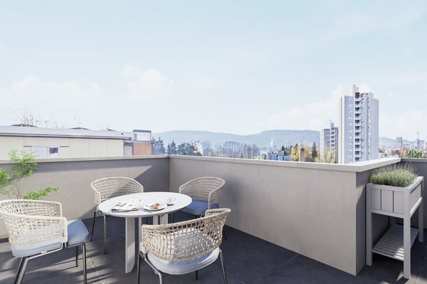 3.5-Zimmer-Attikawohnung mit 2 Terrassen 1