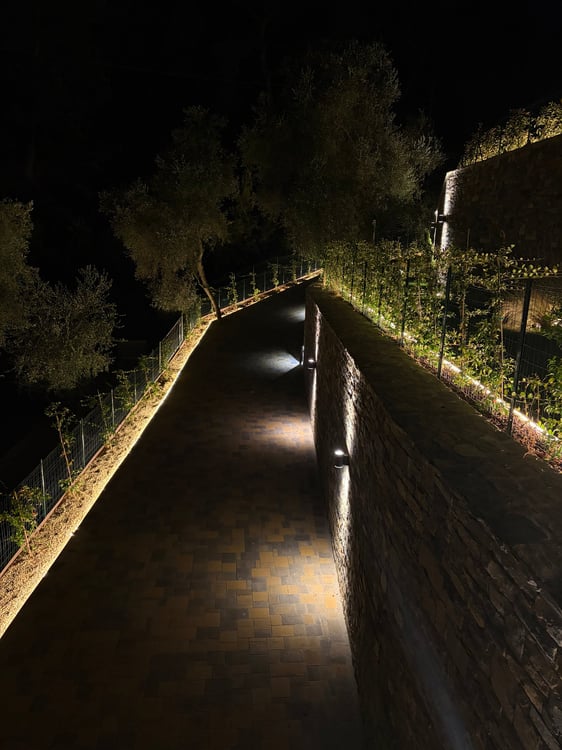 Villa contemporanea con piscina a sfioro e vista mare sulla Riviera ligure 46