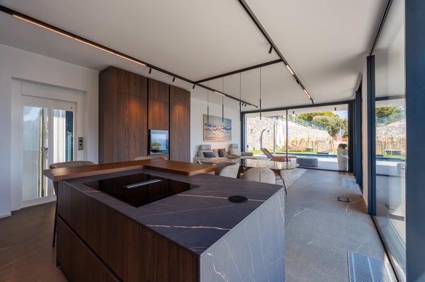 Villa contemporanea con piscina a sfioro e vista mare sulla Riviera ligure 37