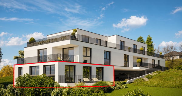 Moderne 3.5-Zimmer-Neubauwohnung im Erdgeschoss in Menziken