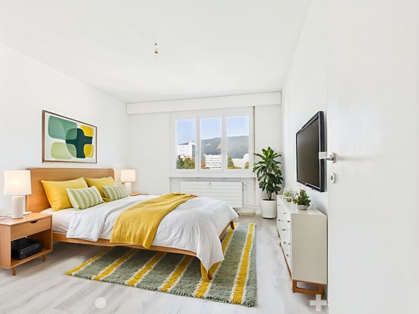 Appartement 3 pièces rénové avec vue panoramique à Biel 2