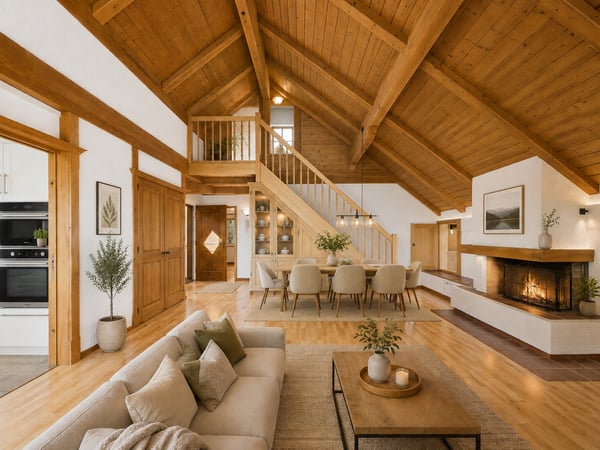 3,5 Zimmer Dachwohnung mit Bergsicht und Raumhöhe 3