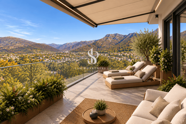 Attico con Rooftop e vista lago 8