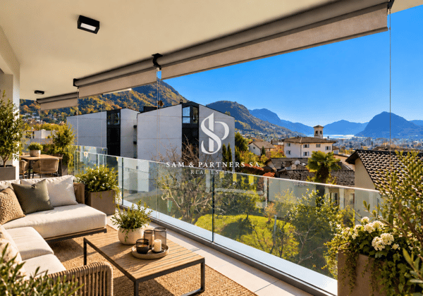 Attico con Rooftop e vista lago 2