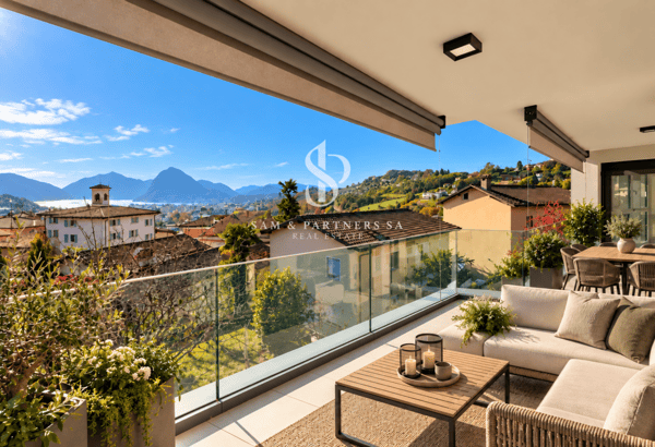 Attico con Rooftop e vista lago 1