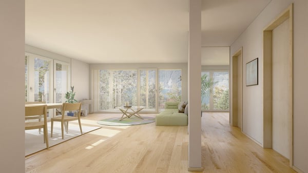 Neubau-Gartenwohnung mit Berg- und Teilseesicht in Seelisberg 4