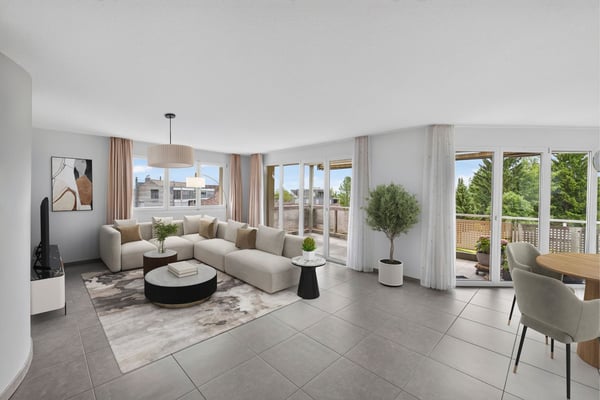 Ruhig wohnen, zentral leben – sonniger Balkon mit schönem Weitblick 2
