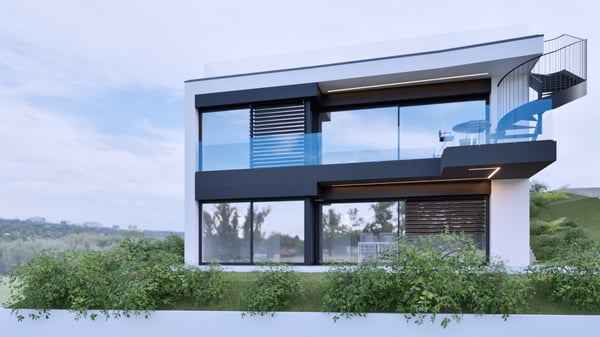 Moderne 5.5-Zimmer-Dachgeschosswohnung mit Panoramaterrasse in Villa Luganese 1