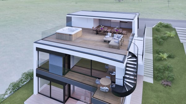 Moderne 5.5-Zimmer-Dachgeschosswohnung mit Panoramaterrasse in Villa Luganese 4