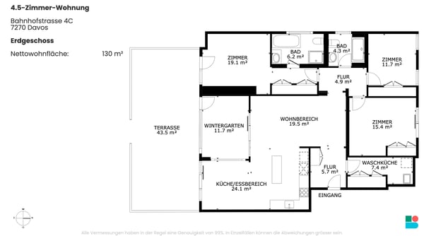 Exklusive 4.5-Zimmer-Wohnung an Top Lage in Davos Platz 9