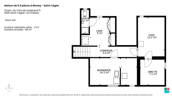 Maison de 5.5 pièces avec terrain et réserve de bâtir à Saint-Légier 12