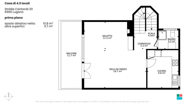 Casa di 4.5 locali a Villa Luganese 10