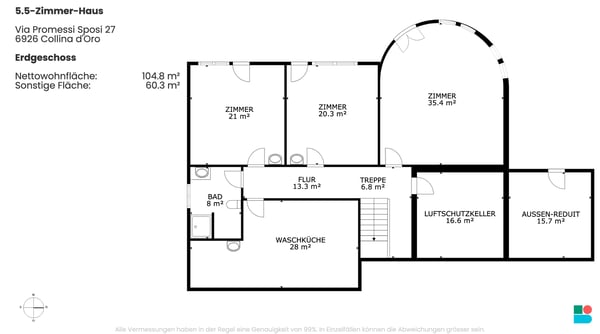 Splendida casa di vacanza con 5.5 locali a Collina d'Oro 9