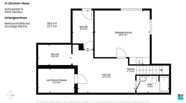 Freistehendes 4-Zimmer-Ferienhaus in Rigi Scheidegg 10