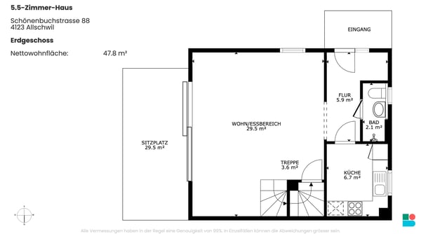 Modernes 5.5-Zimmer-Haus mit Panoramablick in Allschwil 9
