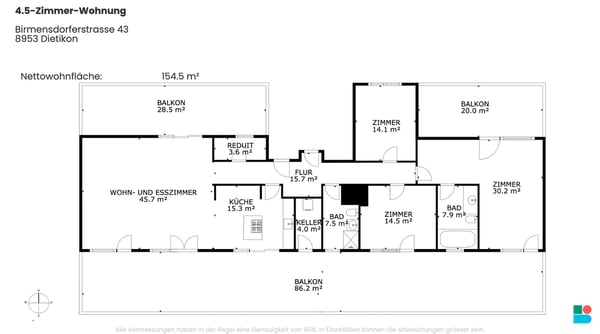 Moderne 4.5-Zimmer-Wohnung in Dietikon inkl. Hobbyraum 9