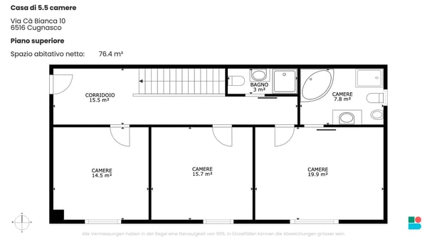 Meravigliosa casa di 5.5 locali in Gugnasco 10