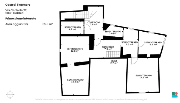 Caratteristica e ristrutturabile casa di 5 locali a Cabbio 11