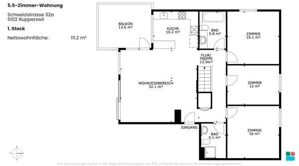 Schöne 5.5-Zimmer-Maisonettewohnung mit viel Aussenraum in Rupperswil 9