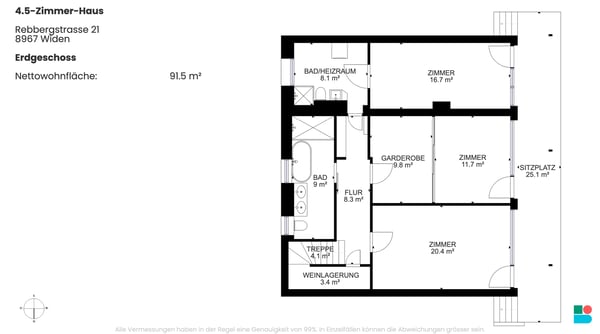 4.5-Zimmer-Haus mit grandioser Aussicht in Widen 9