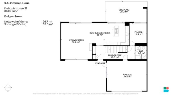 Modernes 5.5-Zimmer-Eckhaus mit 193 m² Wohnfläche, Garten und viel ... 9