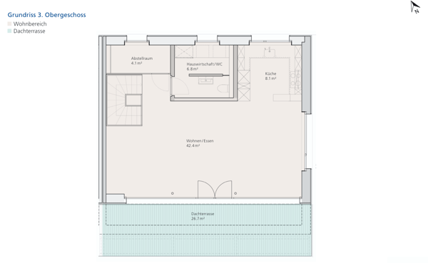 Moderne 4.5-Zimmer-Attika-Maisonette in ökologischer Vorzeige-Siedlung mit grosser Terrasse 16