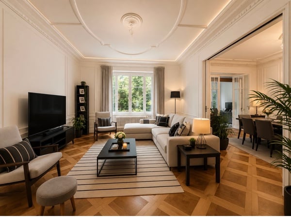 Magnifique appartement de 155 m² avec véritable jardin, face au Parc Bertrand 3