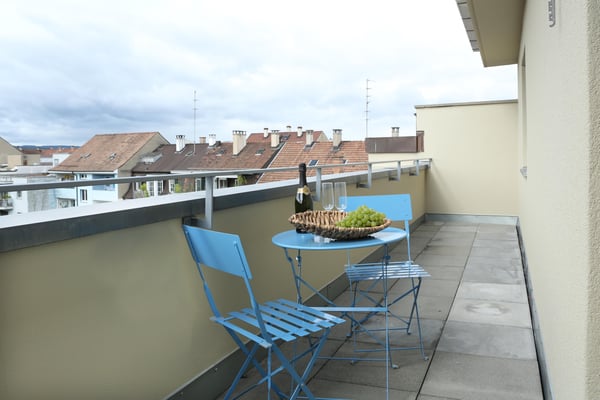 Möblierte 1-Zimmer-Dachwohnung mit Balkon 7