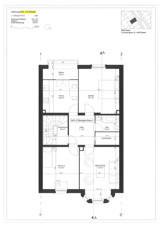 3.0 Zimmerwohnung in Basel 5