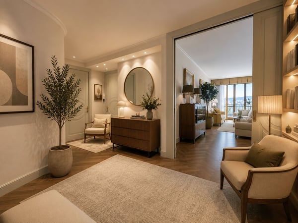 Panoramic apartment on two levels with independent guest suite in Lugano Castagnola 2
