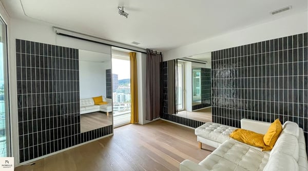 Moderne 2.5-Zimmer-Wohnung im 13. Stock mit atemberaubendem Stadtblick – Glattpark, Zürich