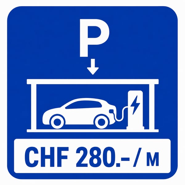 NEU: Einstellhallenplatz mit Elektroladestation – Schärenmoosstrasse 76, Zürich 2