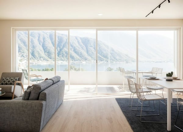 MELIDE · NUOVA RESIDENZA · ELEGANTE APPARTAMENTO ESCLUSIVO CON TERRAZZA E VISTA LAGO