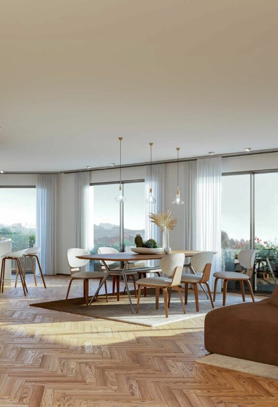 ORIGLIO · RESIDENZA ORIGAMI · NEW DESIGN 3.5-ROOM APARTMENT