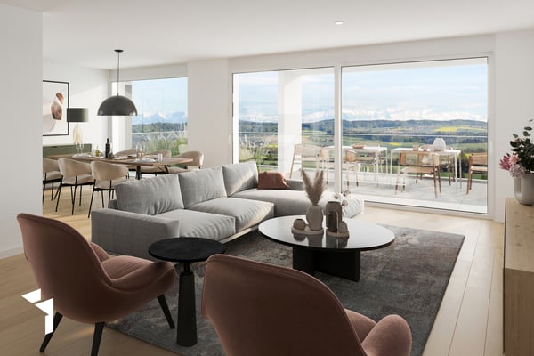 Fehr Immobilien - Moderne 5.5-Zimmer-Terrassenhäuser mit Panorama 1