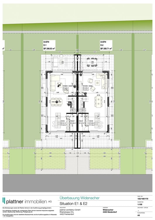 5.5-Zimmer-Doppeleinfamilienhaus Haus E1 & E2 Niederdorf 10