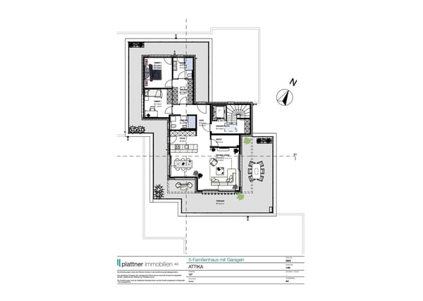 3.5 Zimmer Attika-Wohnung mit 140m2 Terrasse 8