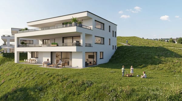 4.5-Zimmer-Neubauwohnungen mit Balkon oder Sitzplatz  in Niederdorf 12