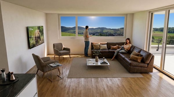 4.5-Zimmer-Neubauwohnungen mit Balkon oder Sitzplatz  in Niederdorf 15