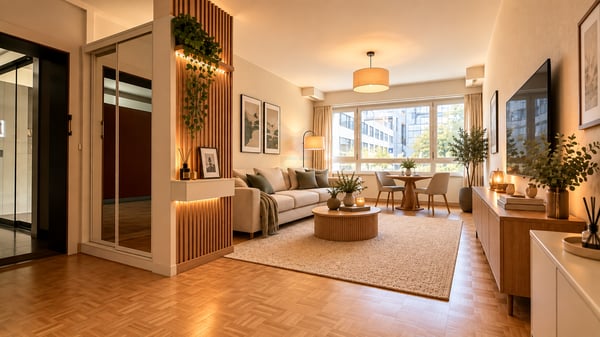 Charmant studio de 44 m², situé dans un endroit très recherché. 1